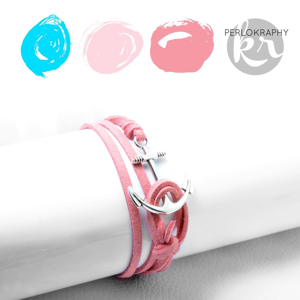 Wickelarmband mit Anker